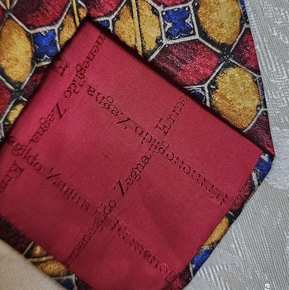 ERMENEGILDO ZEGNA Exclusive Design 100% Silk Tie - Picture 6 of 6